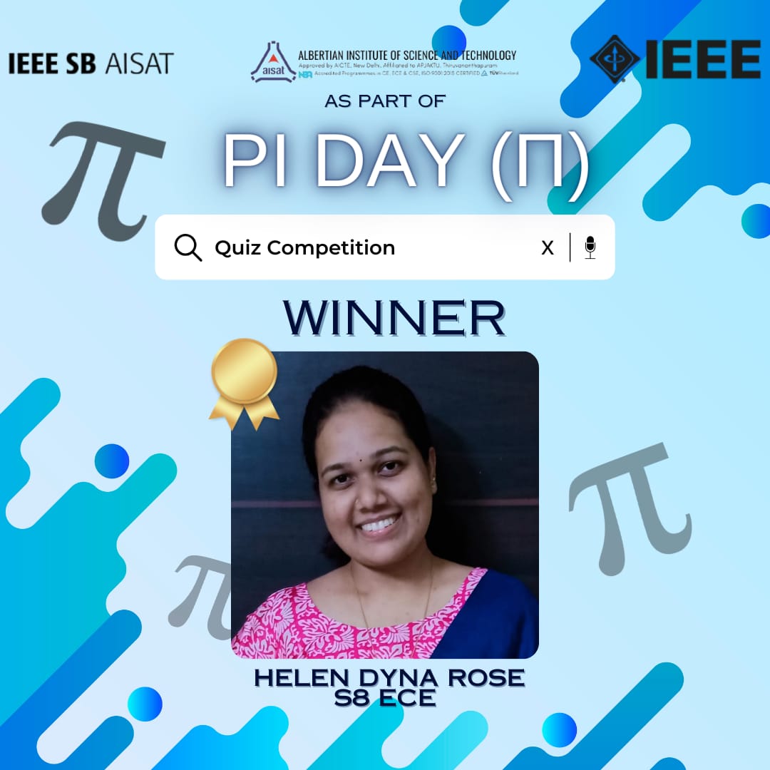 Pi Day Quiz Competition Winner
