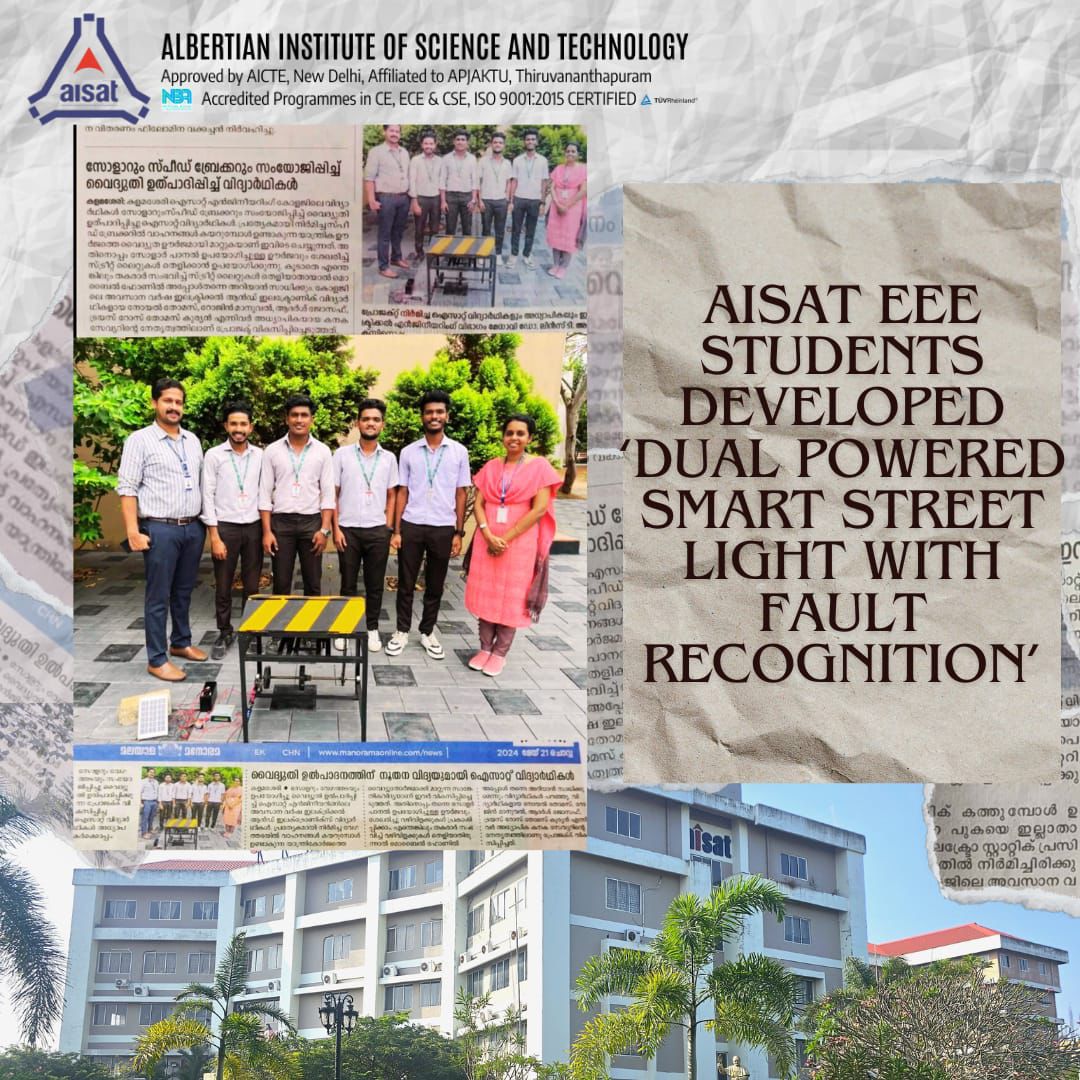 AISAT EEE Students developed Dual Powered Smart Street Light with Fault Recognition