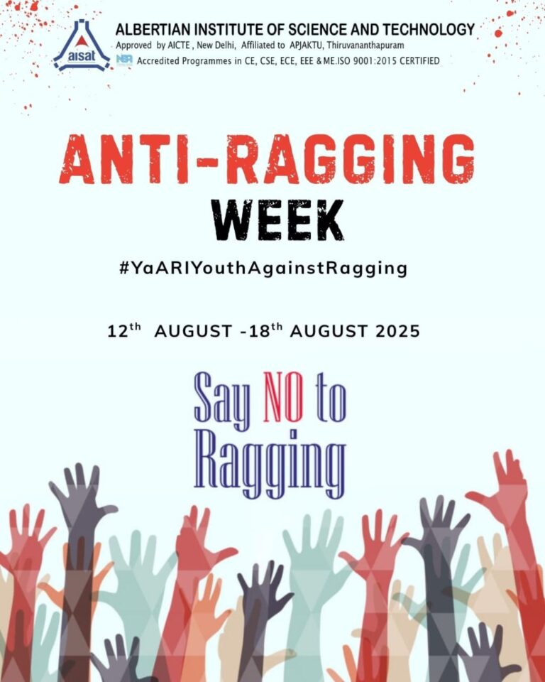 Observance of Anti Ragging Week – AISAT Engineering College