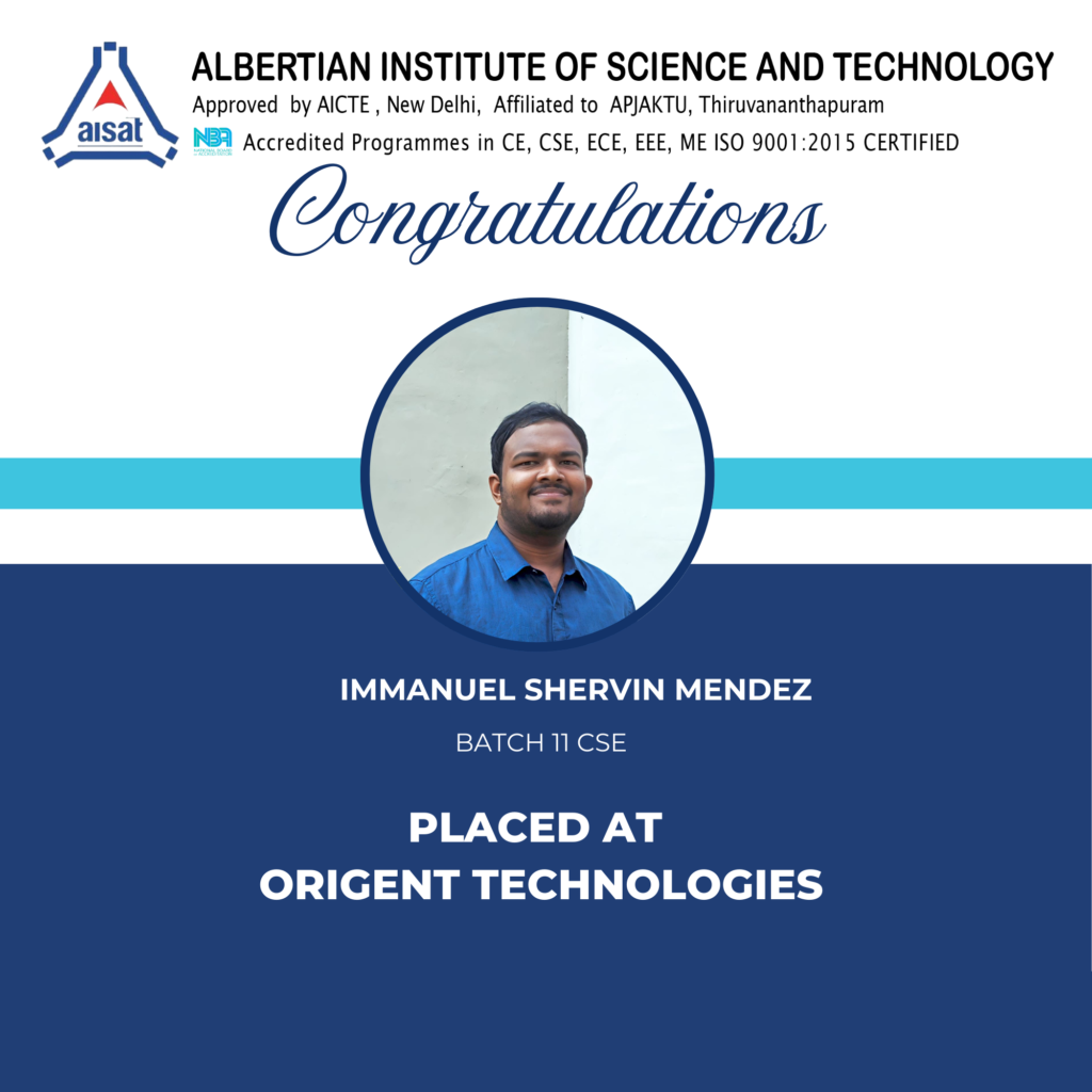 Placed at Origent Technologies