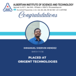 Placed at Origent Technologies