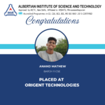 Placed at Origent Technologies