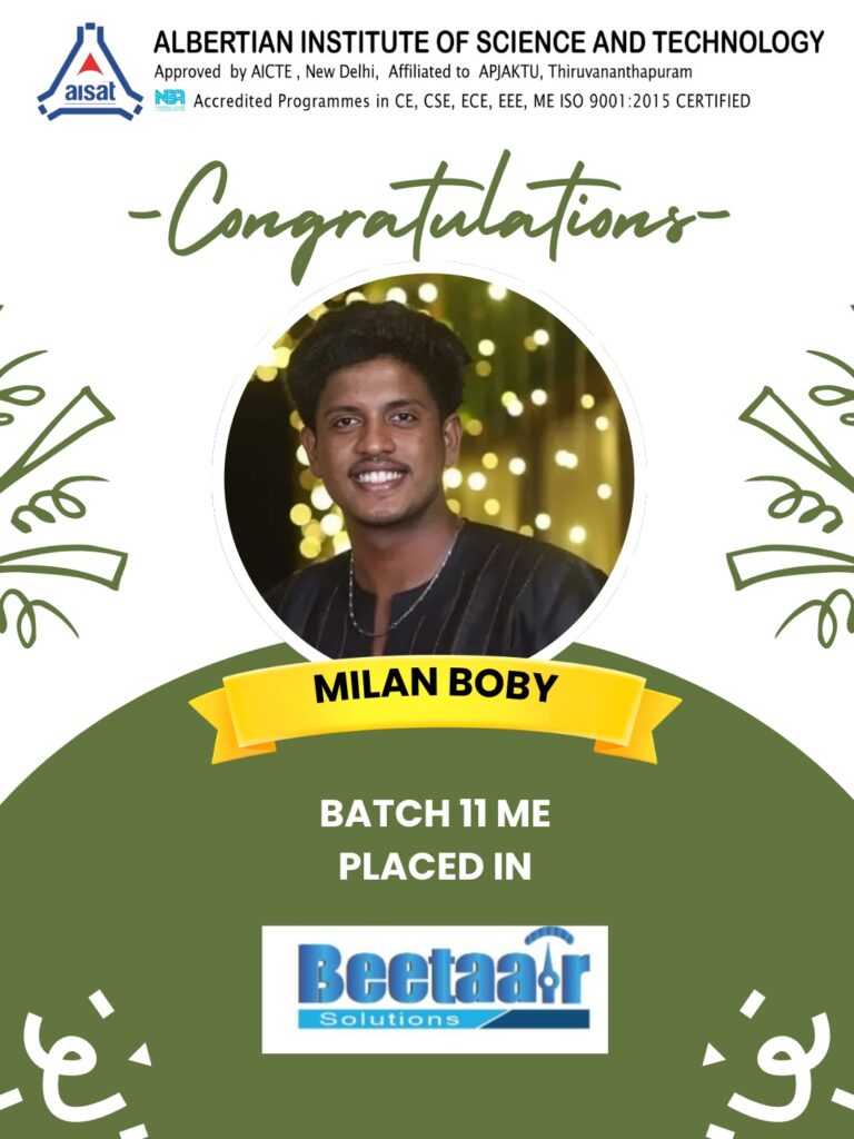 Placed at Beetaa-r Solutions