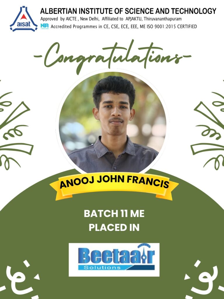 Placed at Beetaa-r Solutions