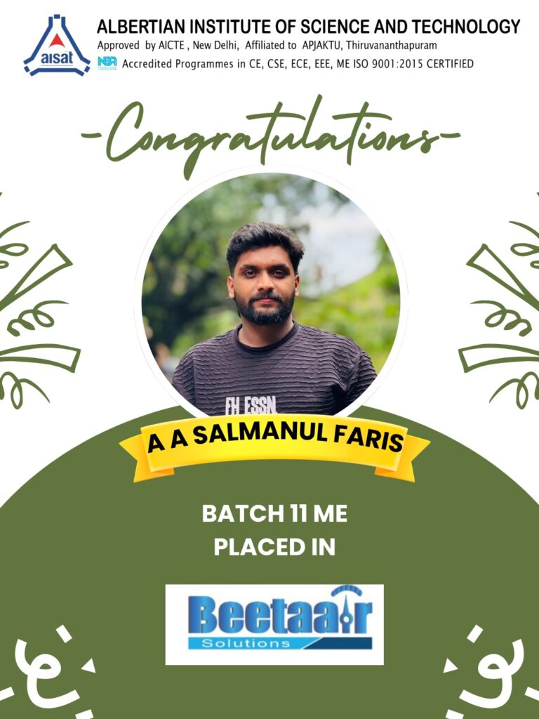 Placed at Beetaa-r Solutions