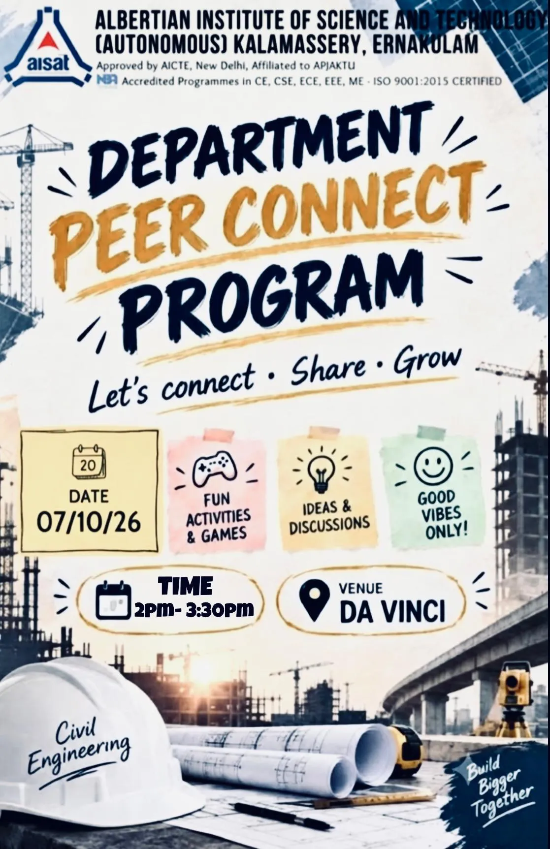 Department of Civil Engineering-DEPARTMENT PEER CONNECT PROGRAM